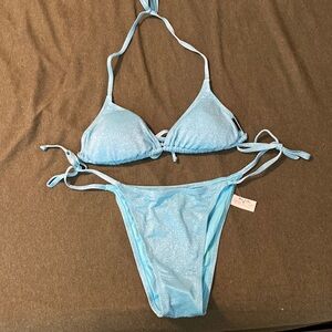 Sparkly blue swim suit 💙👙